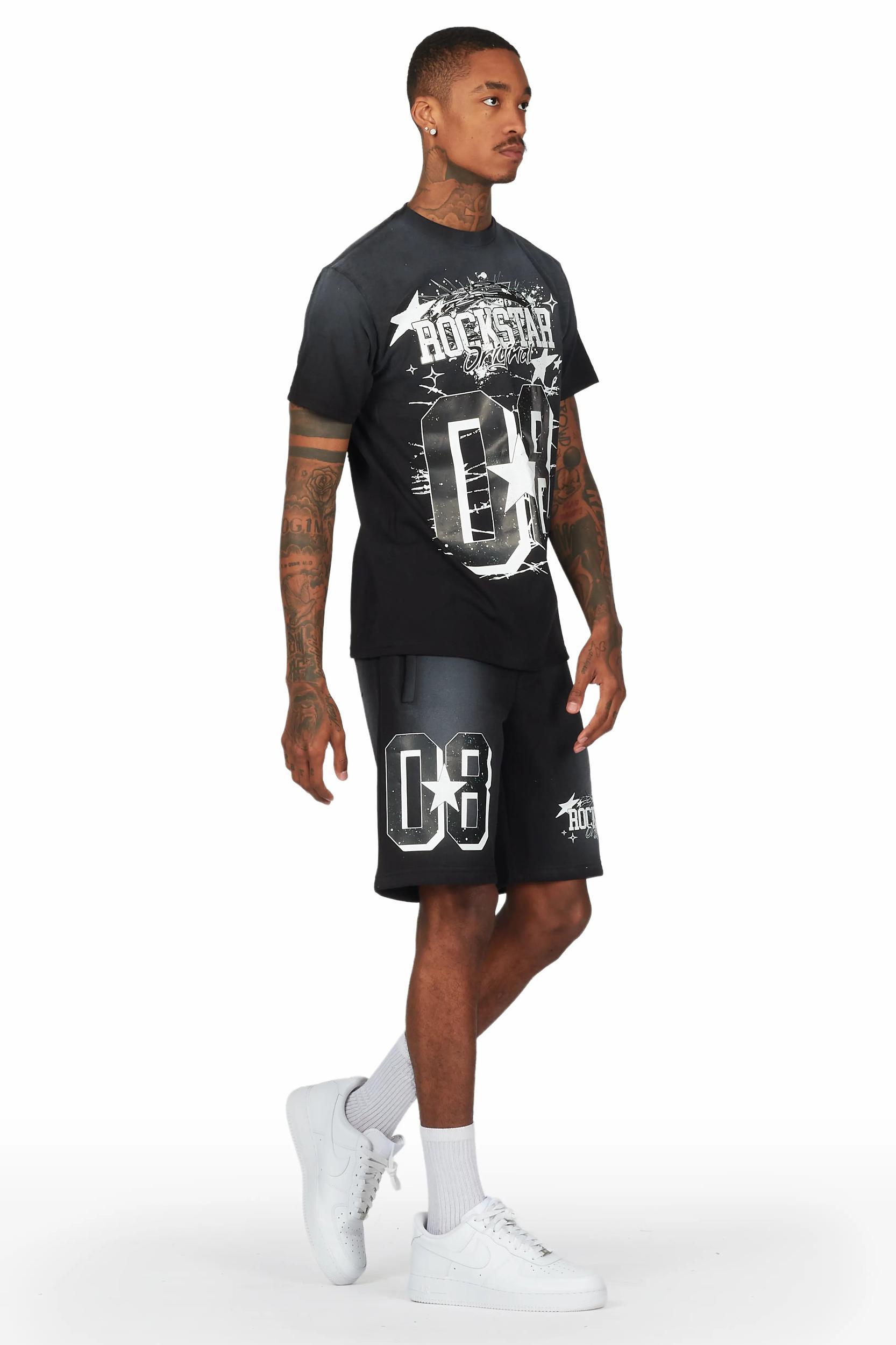 Allstar Black T-Shirt Short Set Male Product Image