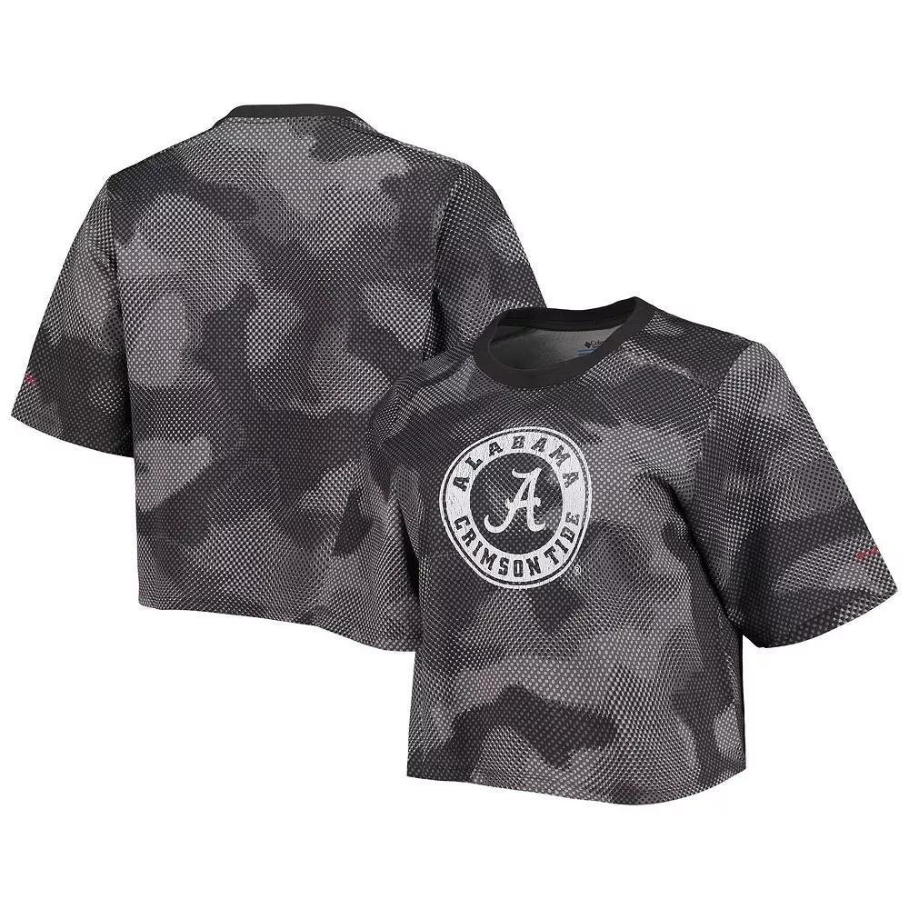 Women's Columbia Gray/Black Alabama Crimson Tide Park Camo Boxy T-Shirt, Size: Small, Grey Product Image