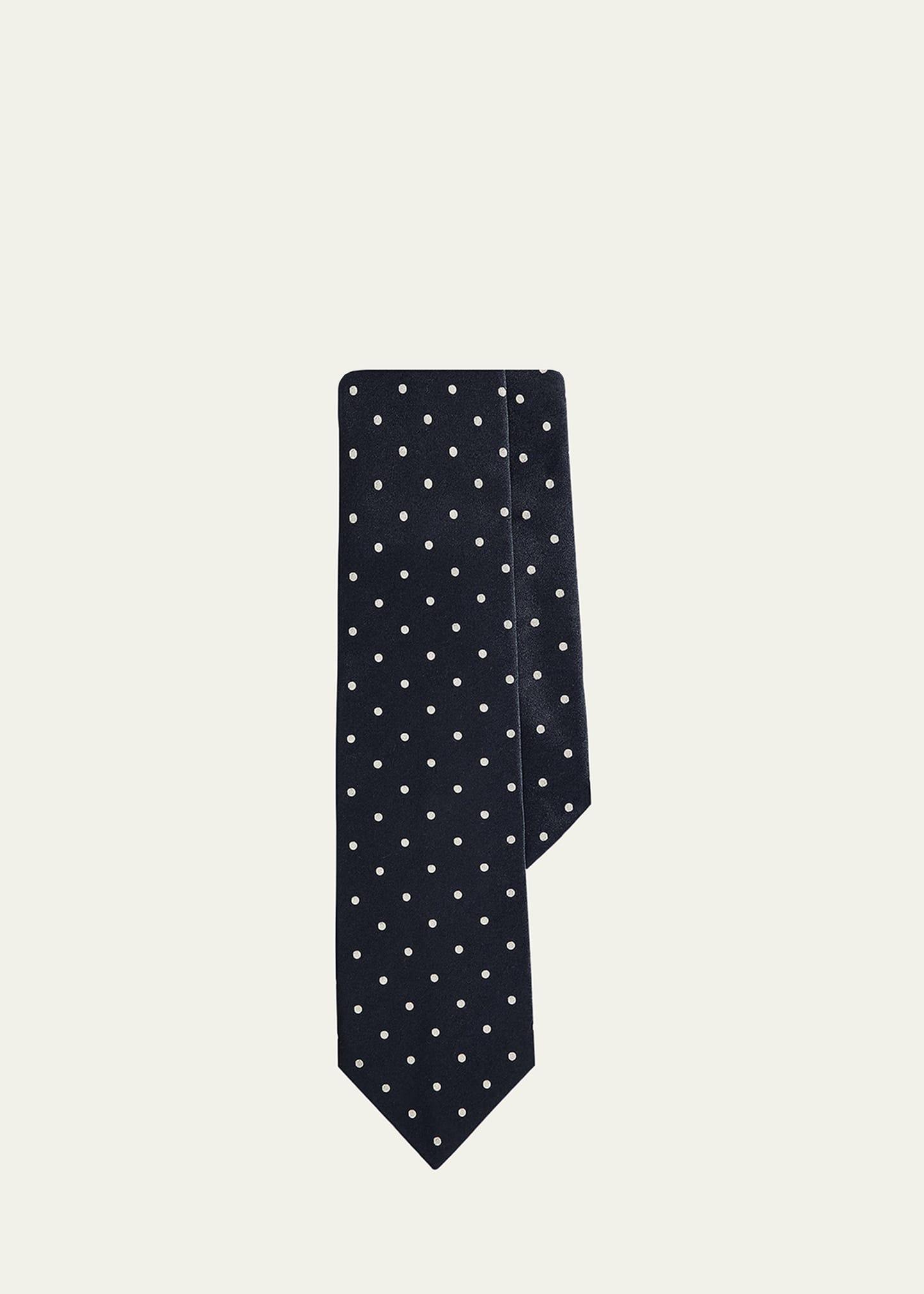 Men's Dotted Satin Tie Product Image