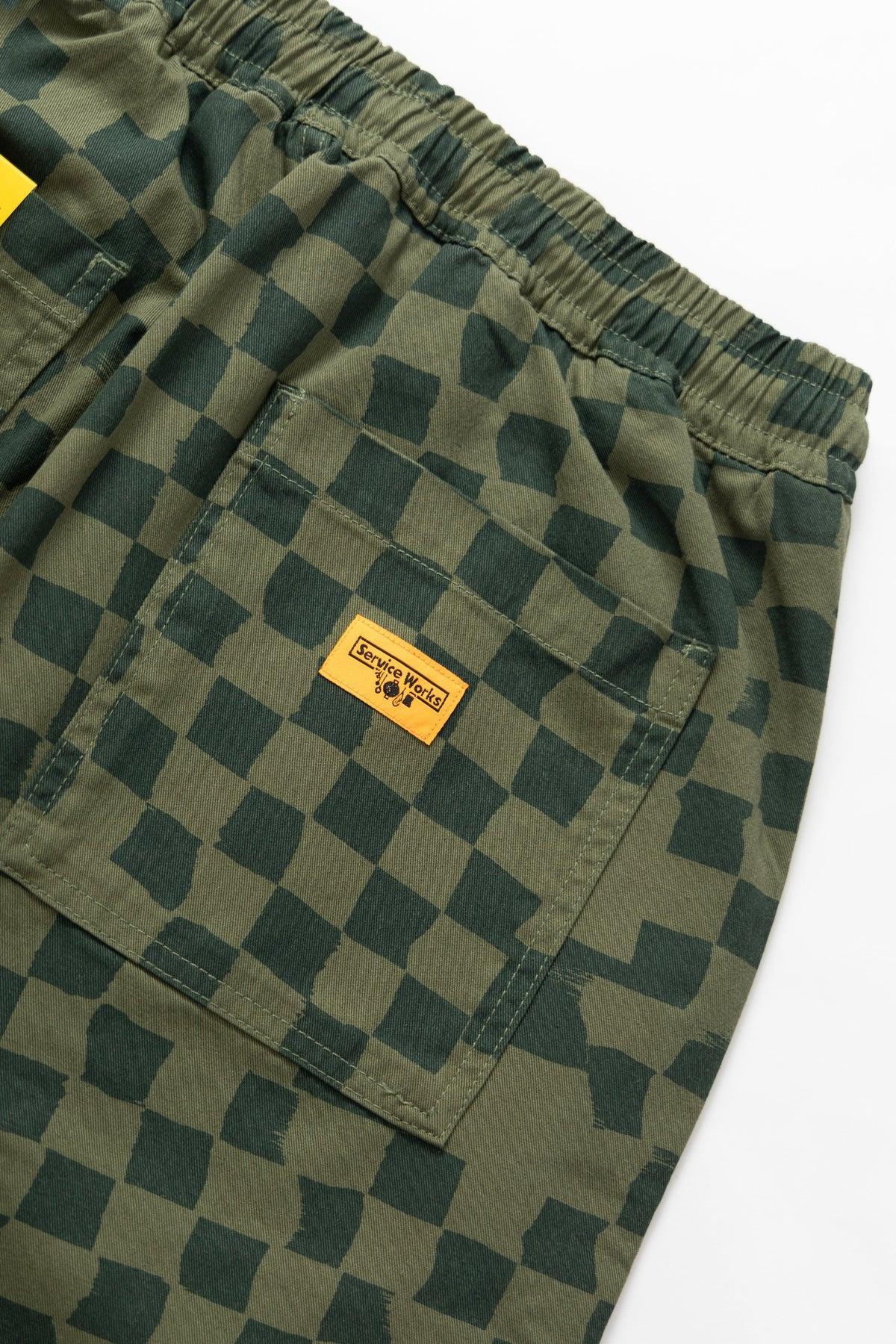 Service Works - Printed Chef Pants - Olive Checker Product Image