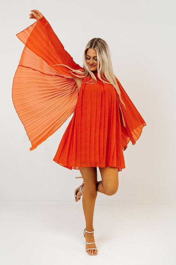 Runway Revelry Shift Dress in Tangerine Product Image