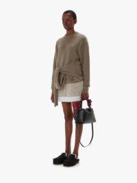 DRAPED TIE-FRONT SWEATER in neutrals | JW Anderson US  Product Image