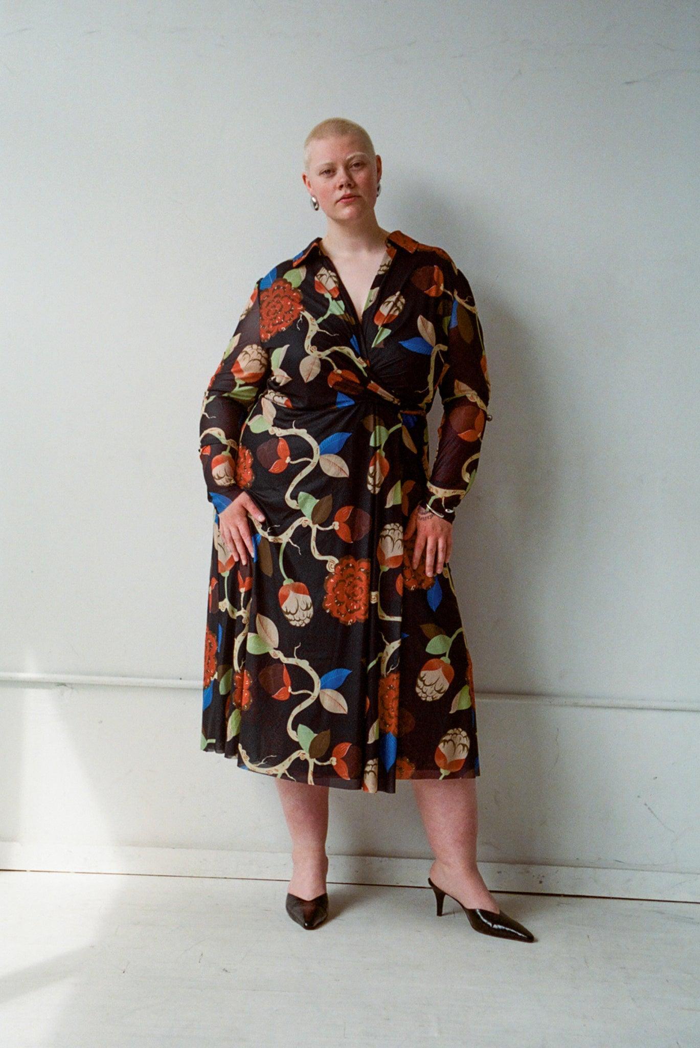 Enid Wrap Dress - Flowering Tree Product Image