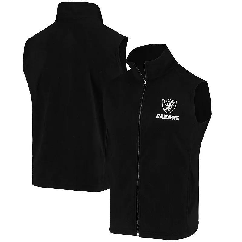 Men's Black Las Vegas Raiders Houston Fleece Full-Zip Vest,  Product Image