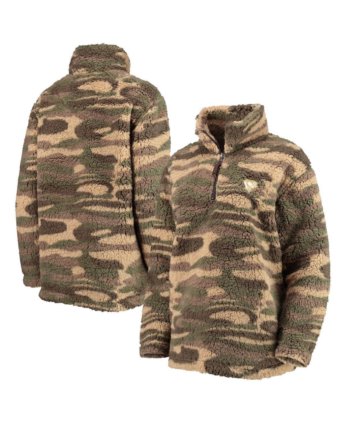 Womens G-III Sports by Carl Banks Camo New York Rangers Sherpa Quarter-Zip Jacket Product Image