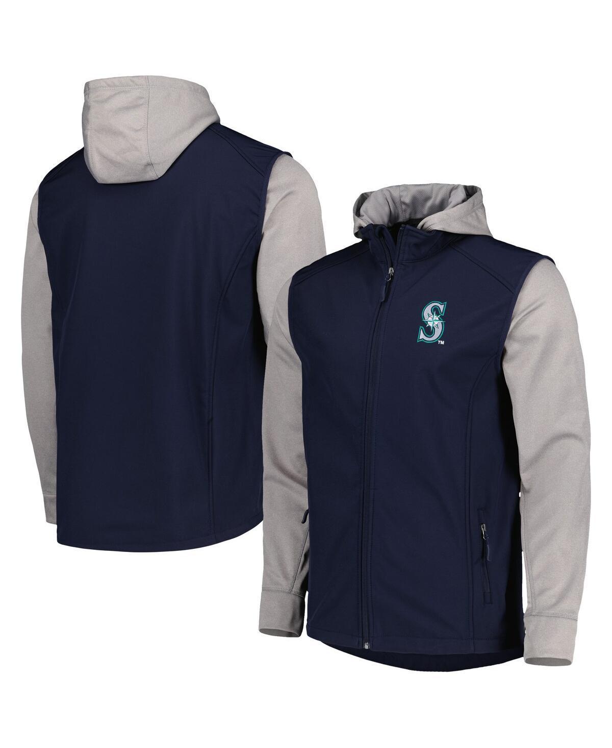 Mens Dunbrooke /Heather Gray Seattle Mariners Alpha Full-Zip Jacket Blue Product Image