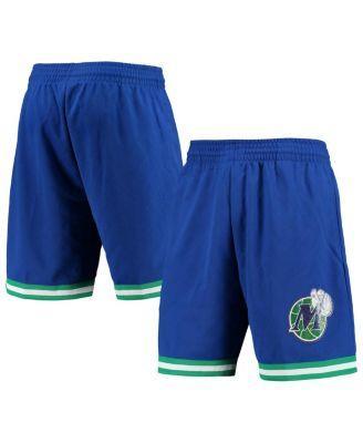 Men's Mitchell & Ness Blue Dallas Mavericks 1998 Hardwood Classics 75th Anniversary Swingman Shorts, Size: Large Product Image