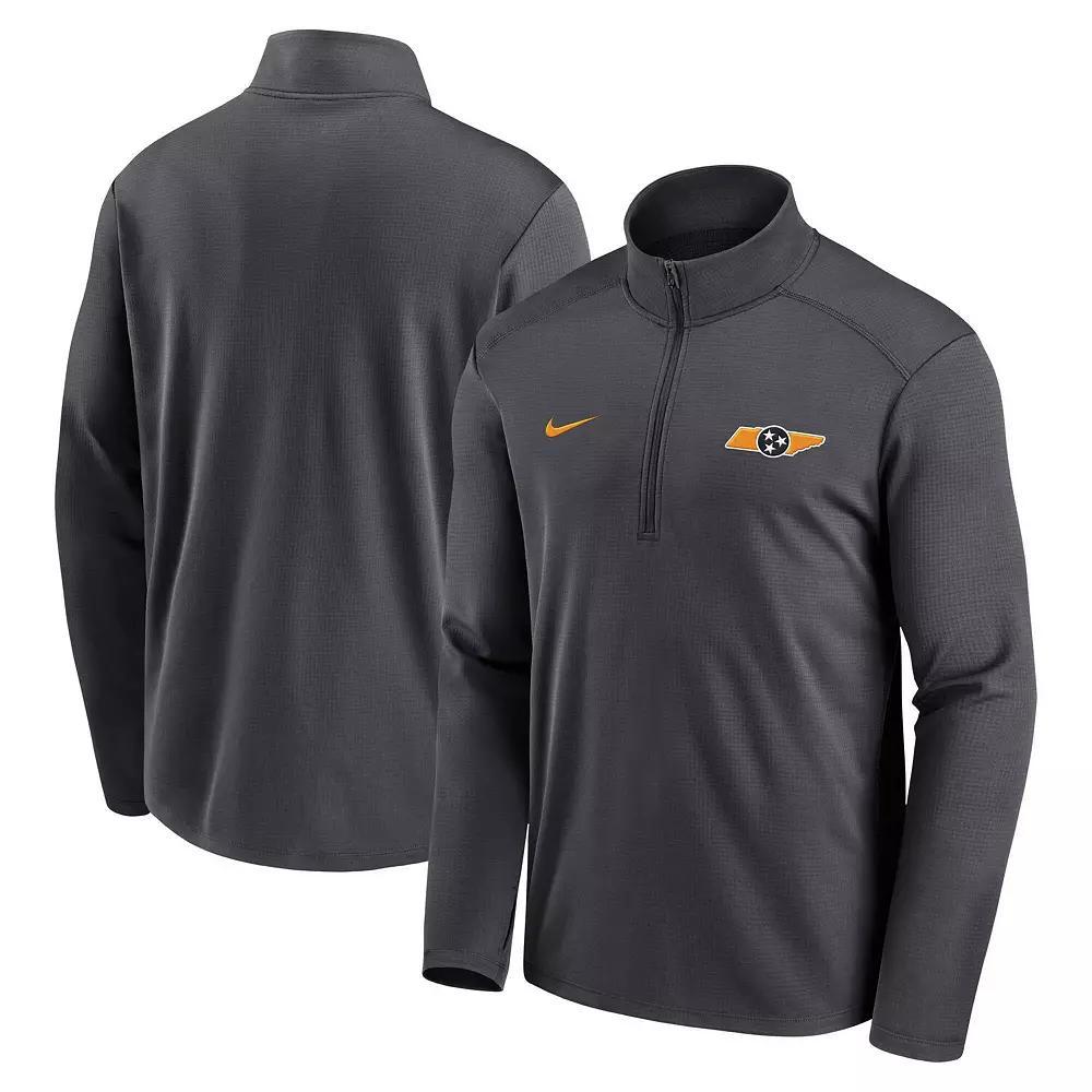 Men's Nike Anthracite Tennessee Volunteers Pacer Half-Zip Pullover Top,  Product Image