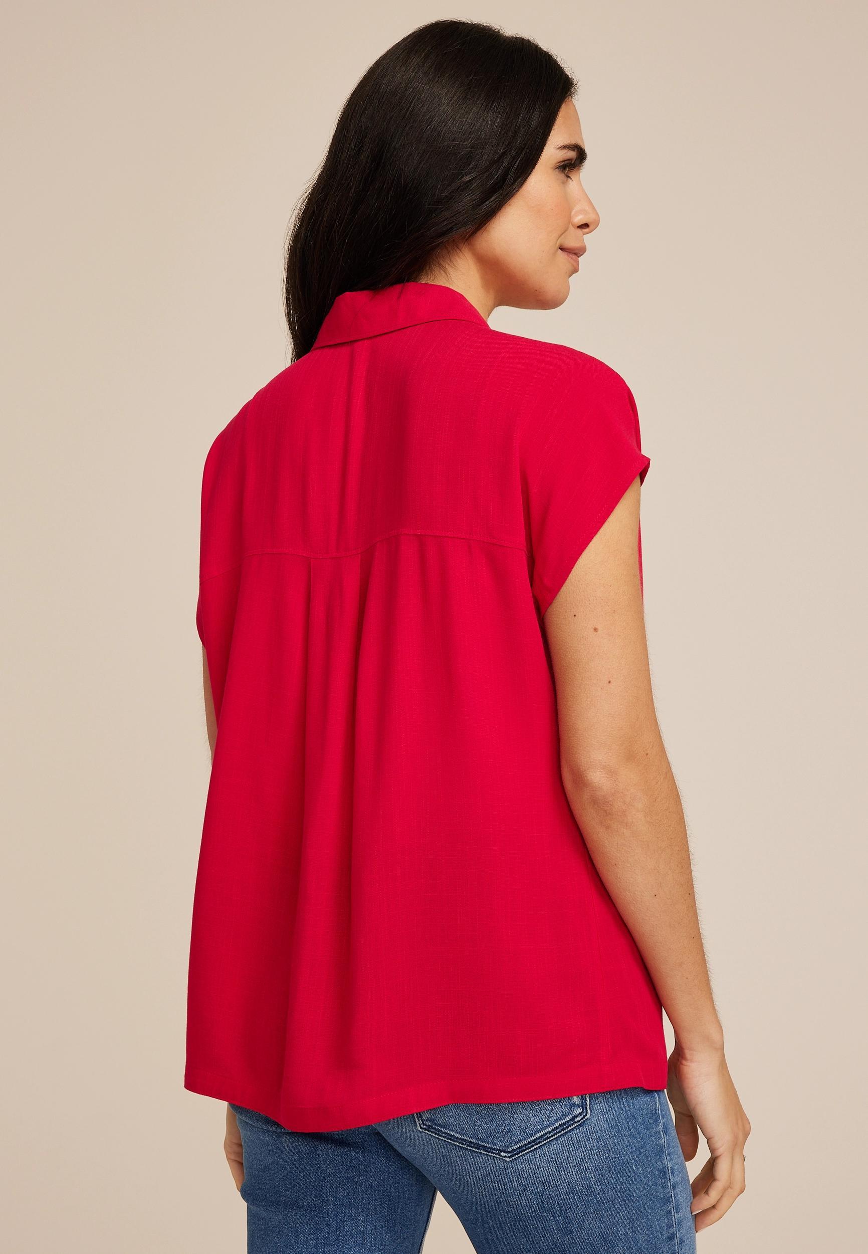 Utility Dolman Button Down Shirt Product Image