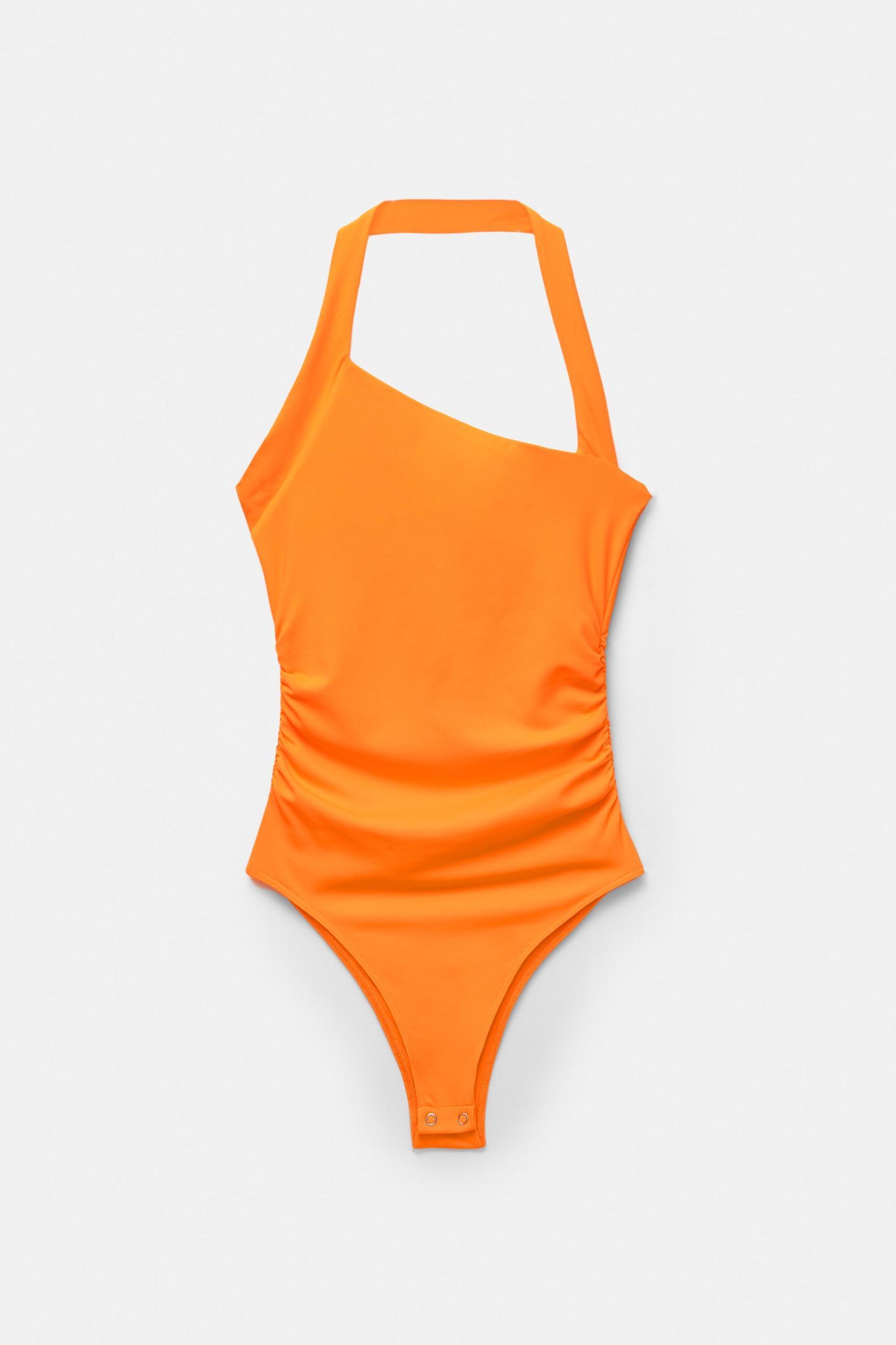 Asymmetric polyamide bodysuit Product Image