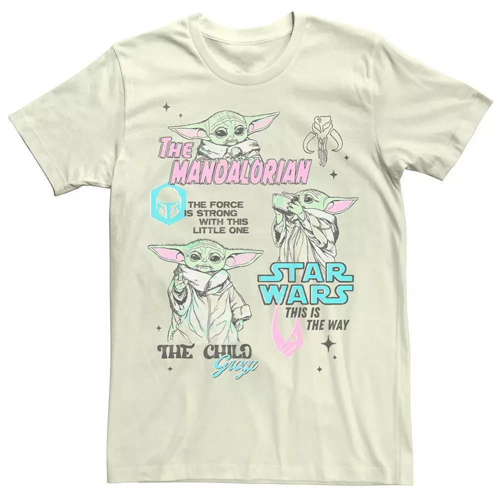 Men's Star Wars The Mandalorian Grogu Collage Tee,  Product Image