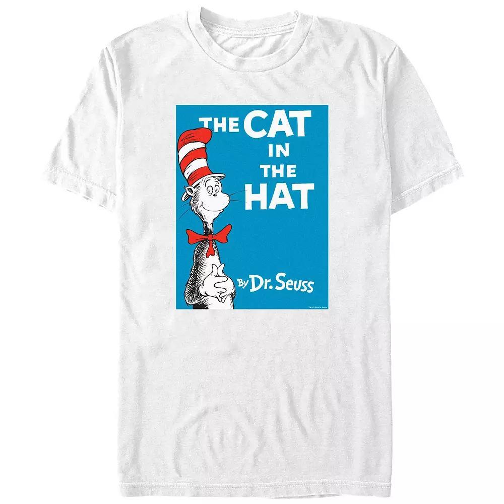 Big & Tall Dr. Seuss The Cat In The Hat Cover Graphic Tee, Men's, Size: 4XB, White Product Image
