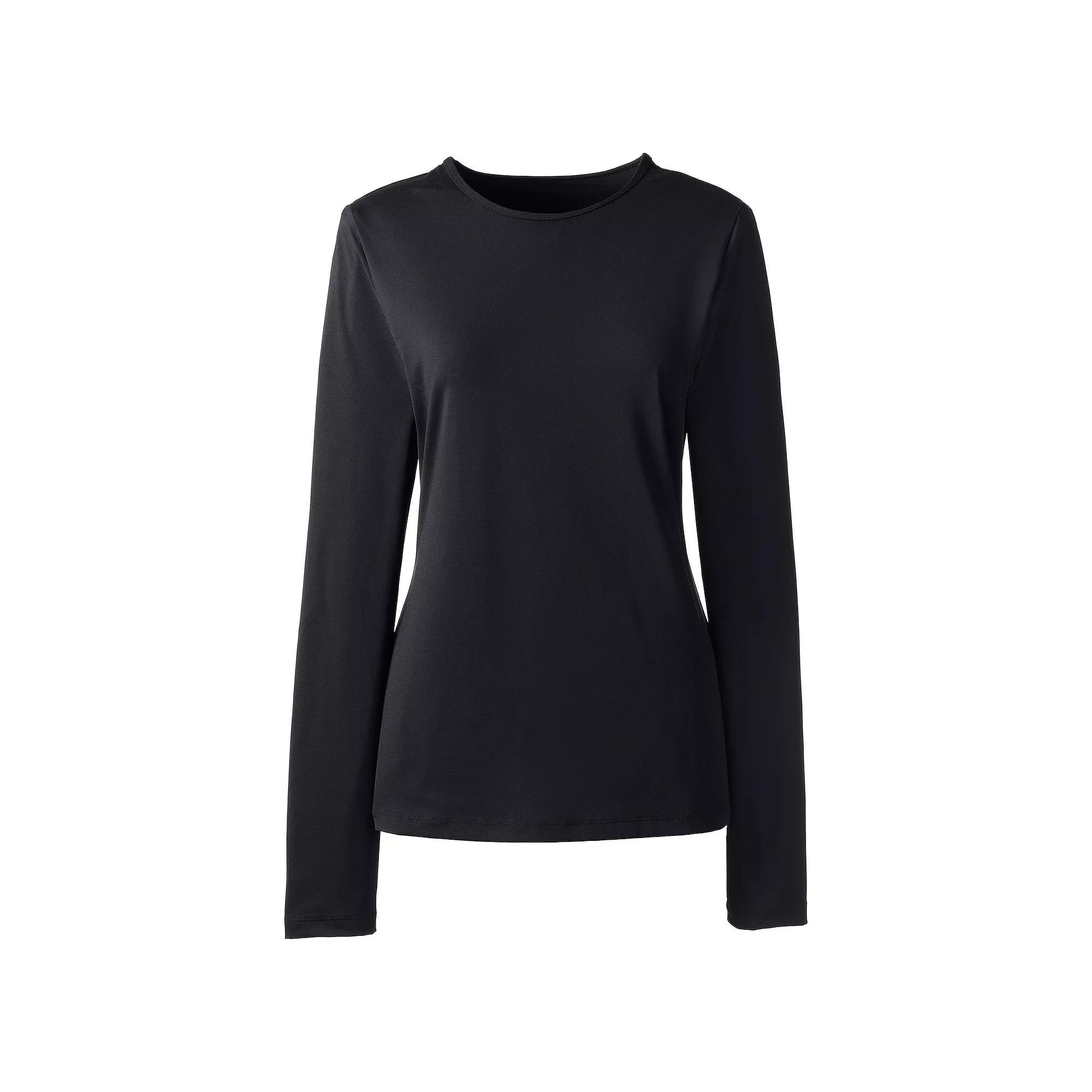 Women's Lands' End UPF 50 Long Sleeve Rash Guard,  Product Image