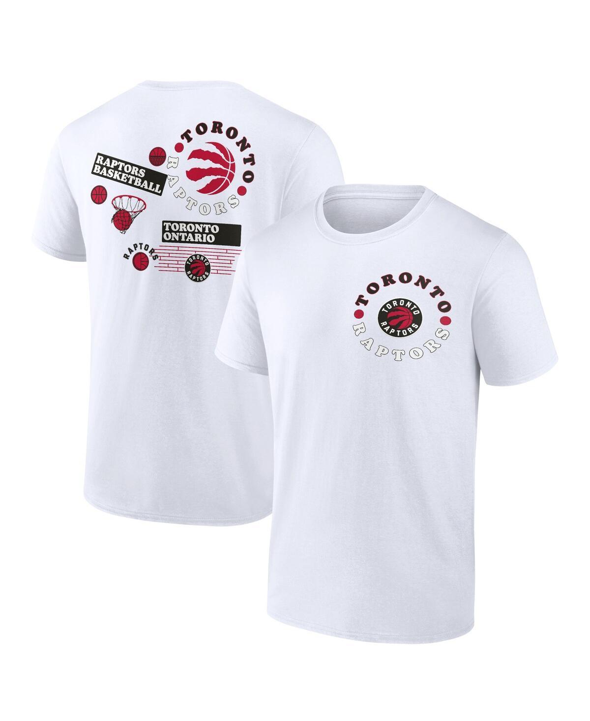 Men's Fanatics Branded White Toronto Raptors Street Collective T-Shirt, Size: 2XL, Rpt White Product Image