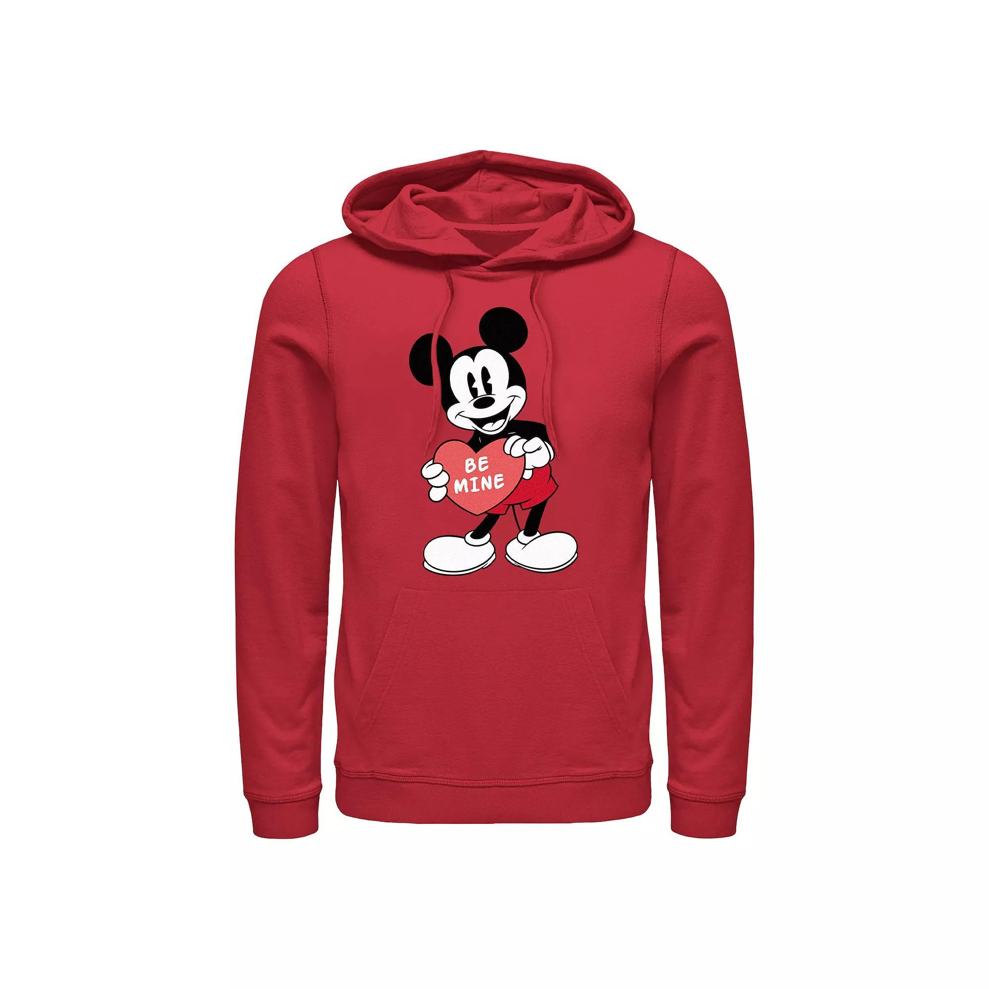 Disney's Mickey Mouse Be Mine Men's Graphic Hoodie, Size: XL, Red Product Image
