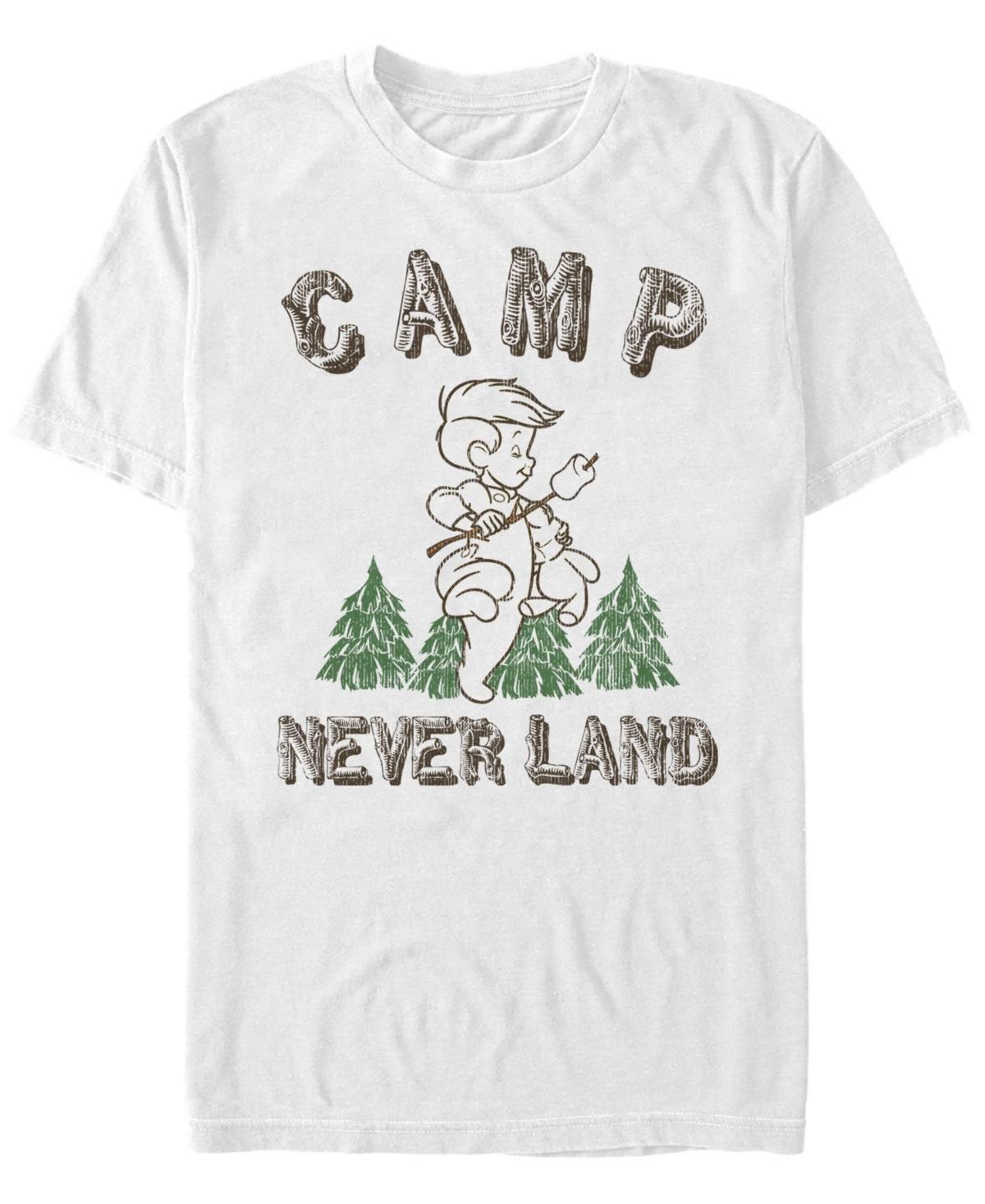 Disney's Peter Pan Men's Camp Never Land Tee, Size: 3XL, White Product Image