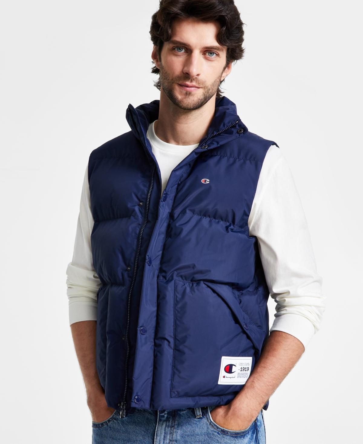 Men's Champion® Puffer Vest, Size: XL, Black Product Image