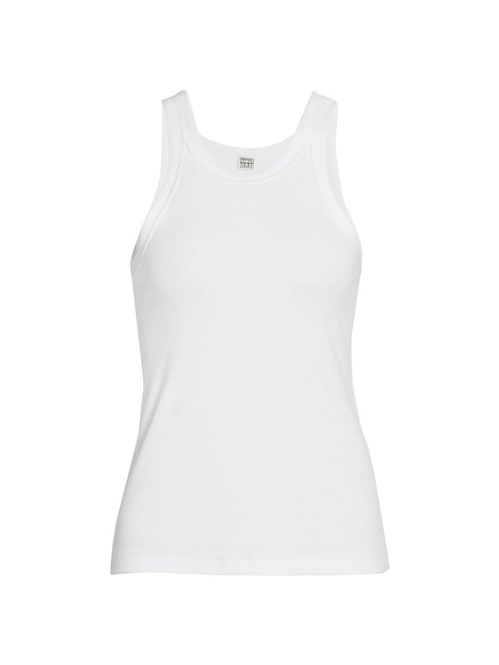 Womens Curved Rib Tank Top Product Image