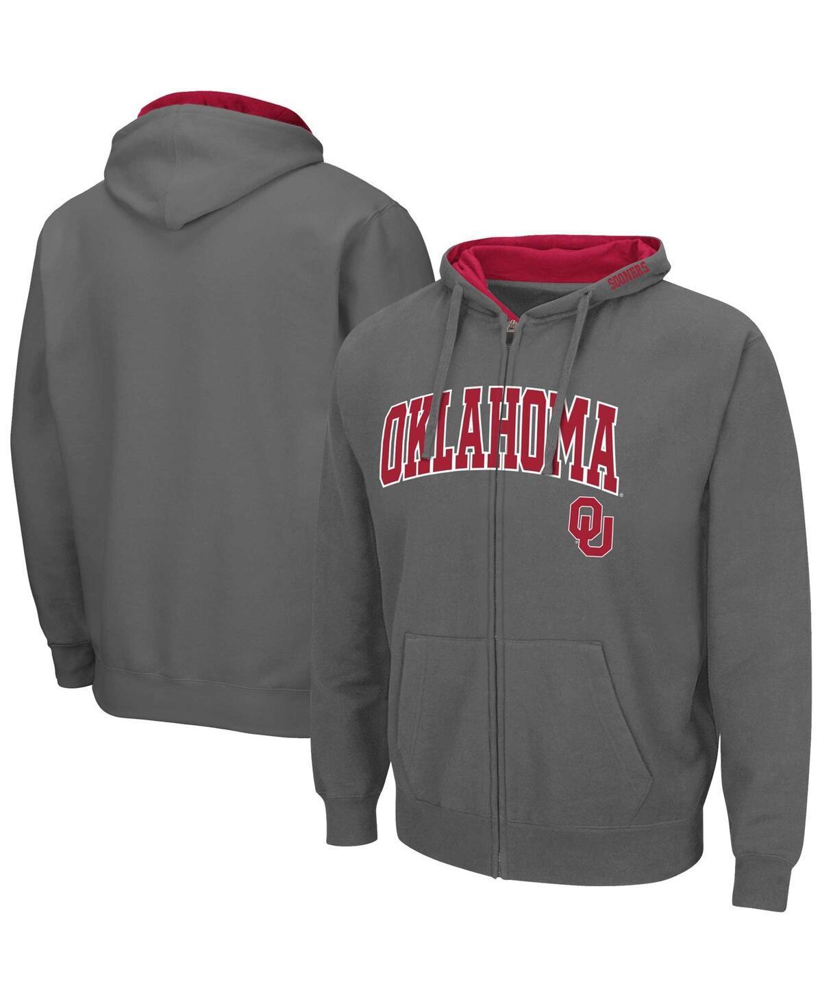 Mens Colosseum Oklahoma Sooners Arch & Team Logo 3.0 Full-Zip Hoodie Product Image