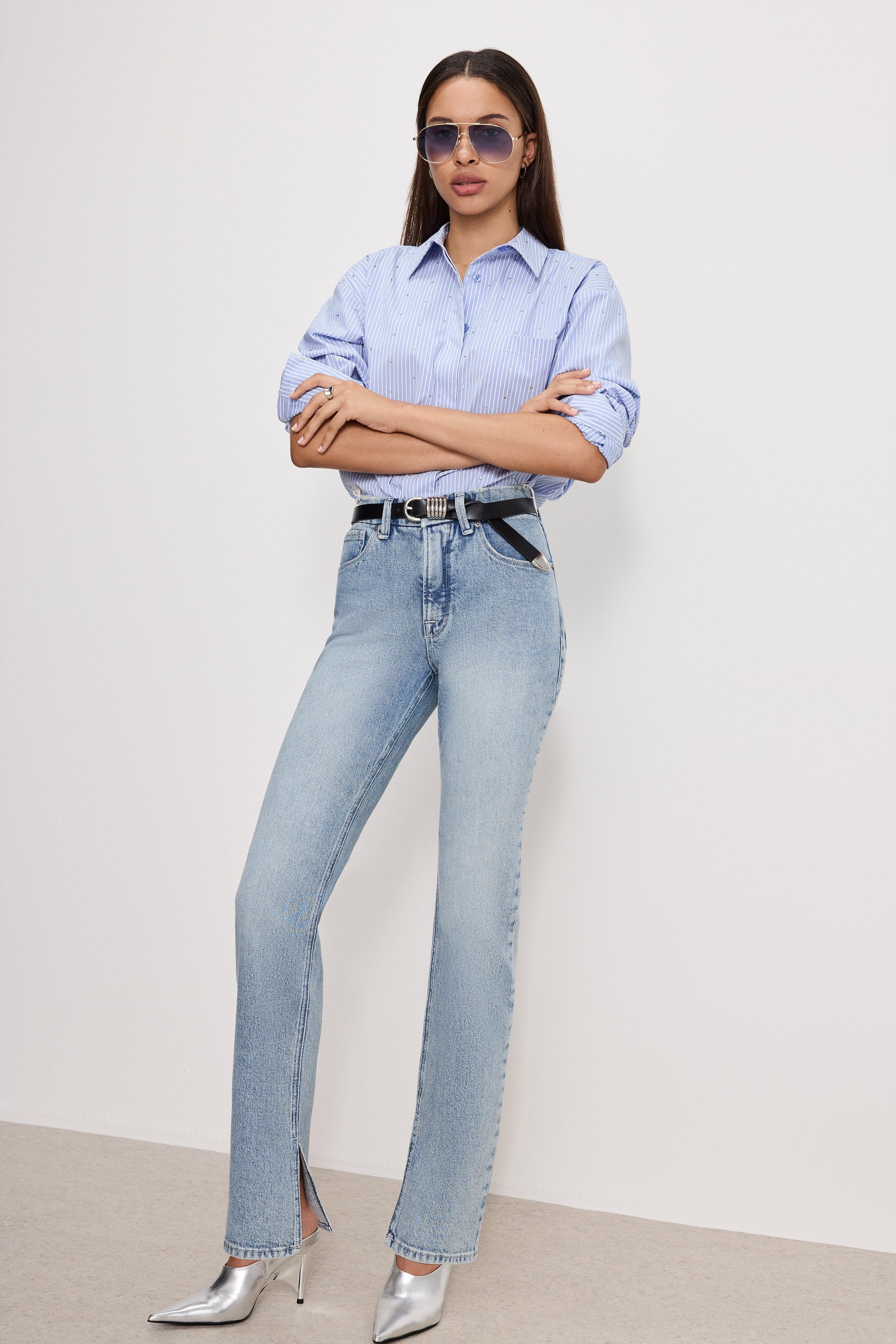 GOOD ICON STRAIGHT JEANS | INDIGO750 Product Image