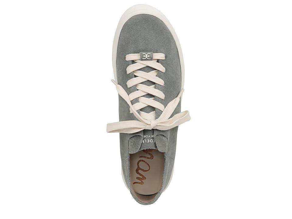 Sam Edelman Pippy Lace Up Platform Sneaker Sky Grey Suede Product Image