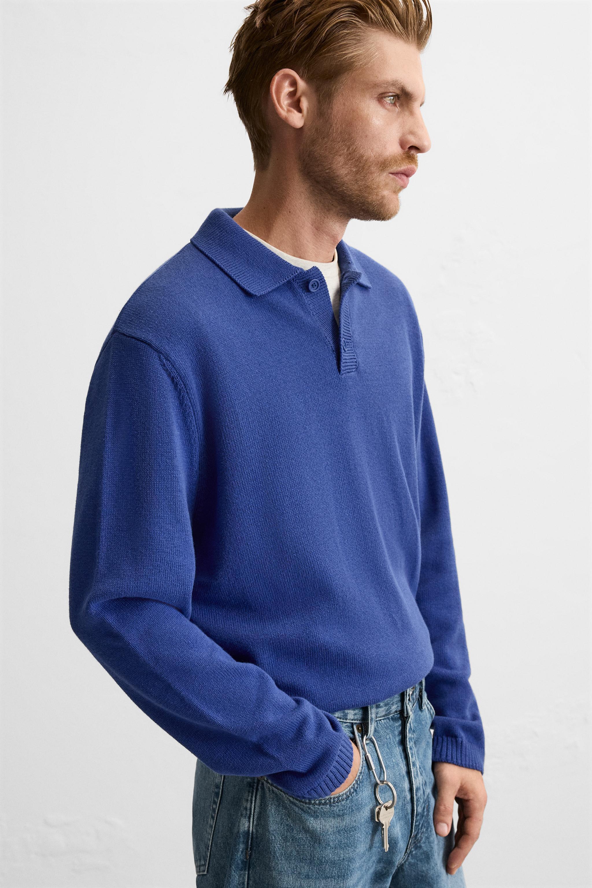 KNIT COTTON POLO SHIRT Product Image