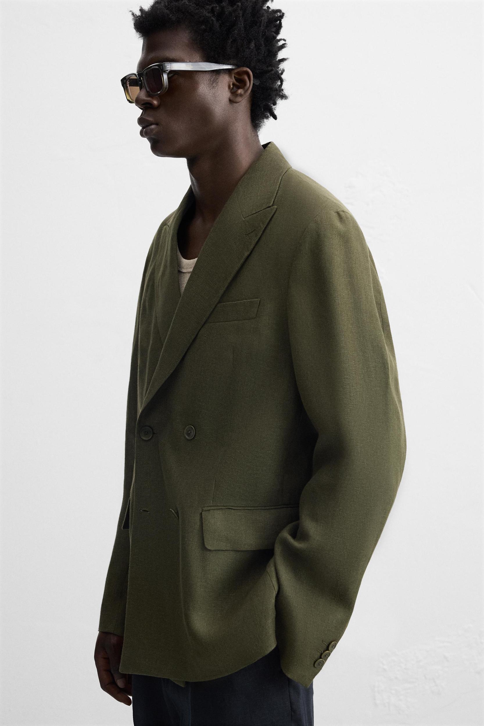 100% LINEN SUIT BLAZER Product Image