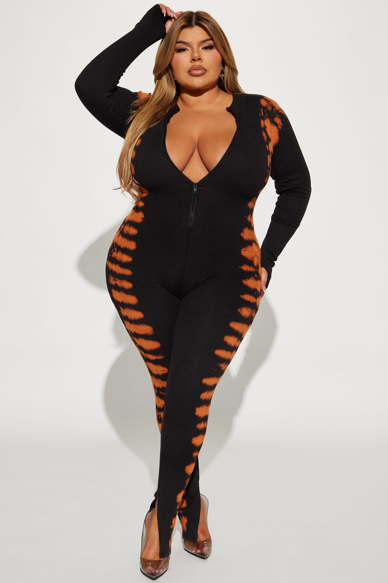 Chase Me Tie Dye Jumpsuit  - Black/combo Product Image