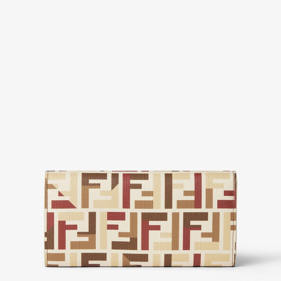 Fendi Roma Continental With ChainMulticolor FF fabric wallet Product Image