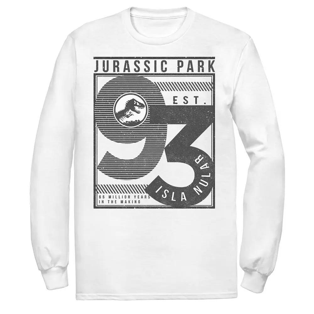 Men's Jurassic Park Est. 93 Isla Nublar Poster Tee, Size: Small, Athletic Grey Product Image
