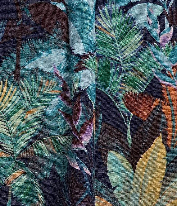 Tommy Bahama Sand/Fuego Palms Linen-Blend Short Sleeve Woven Shirt Product Image