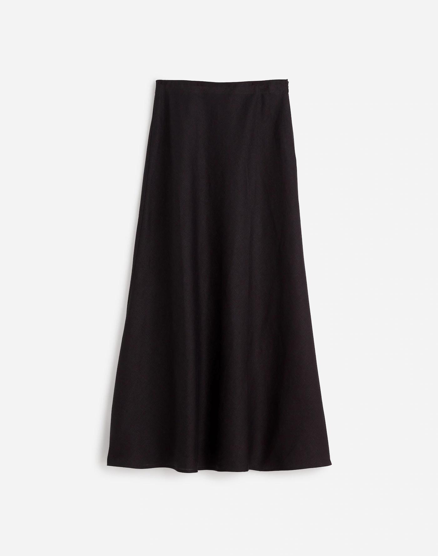 Linen Maxi Slip Skirt Product Image