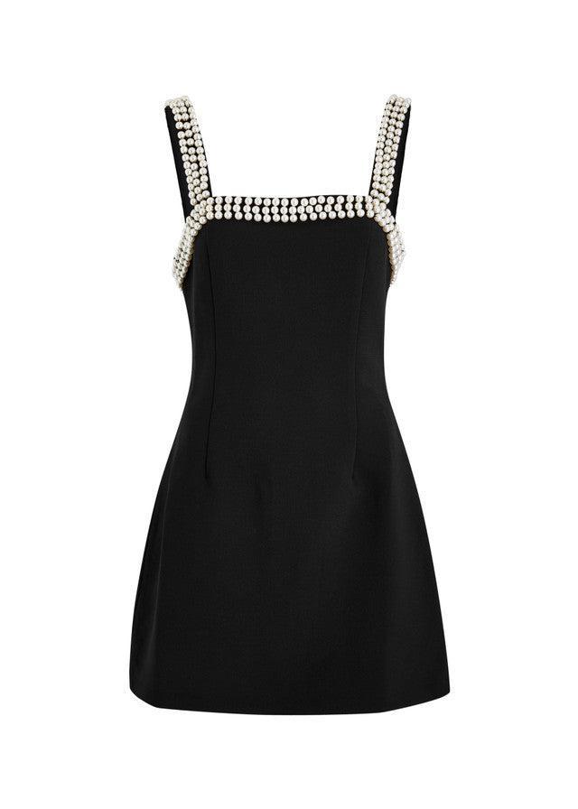 The Ultimate Muse Pearl Trim Mini Dress Product Image