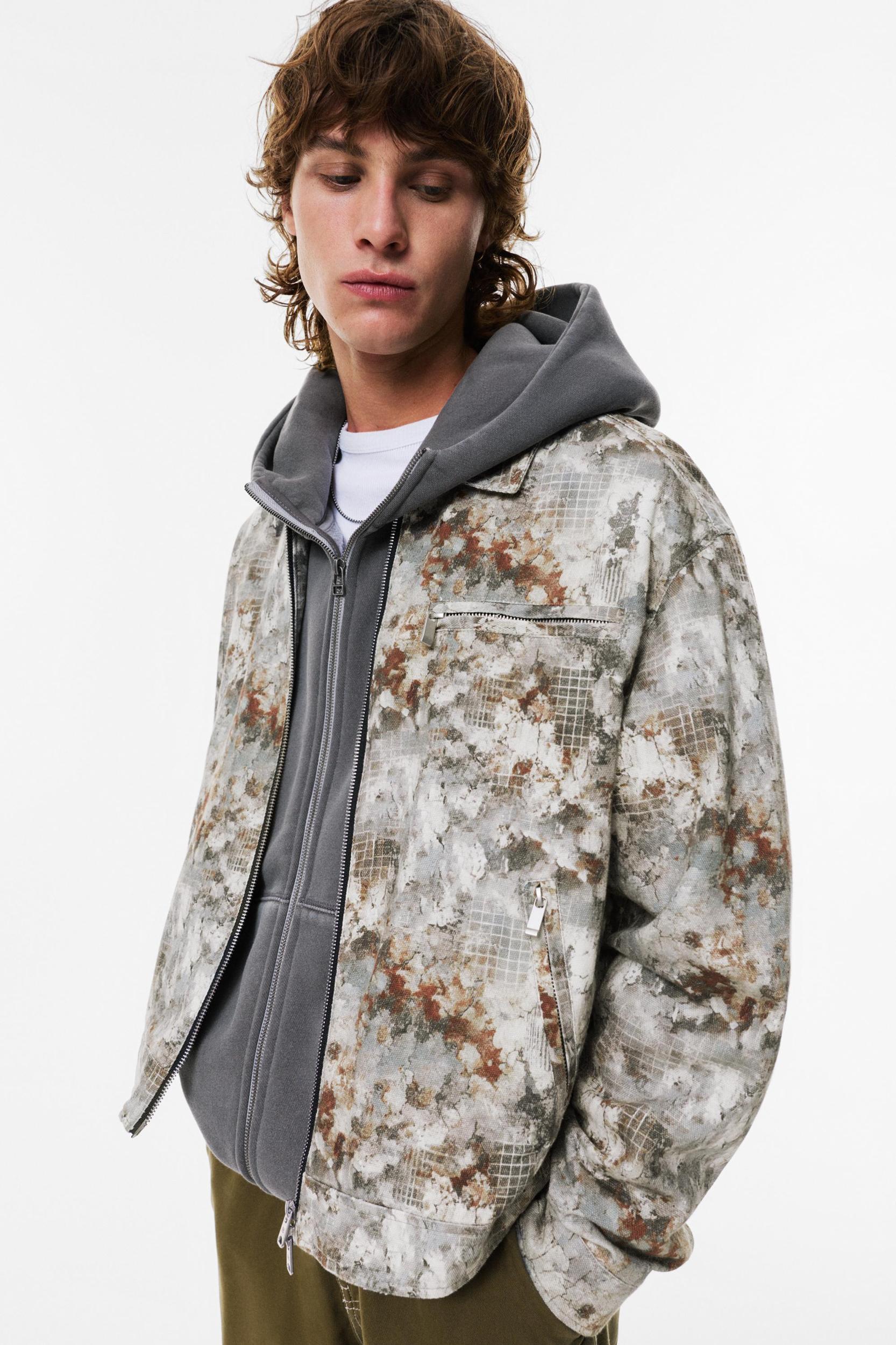 Camouflage print jacket Product Image