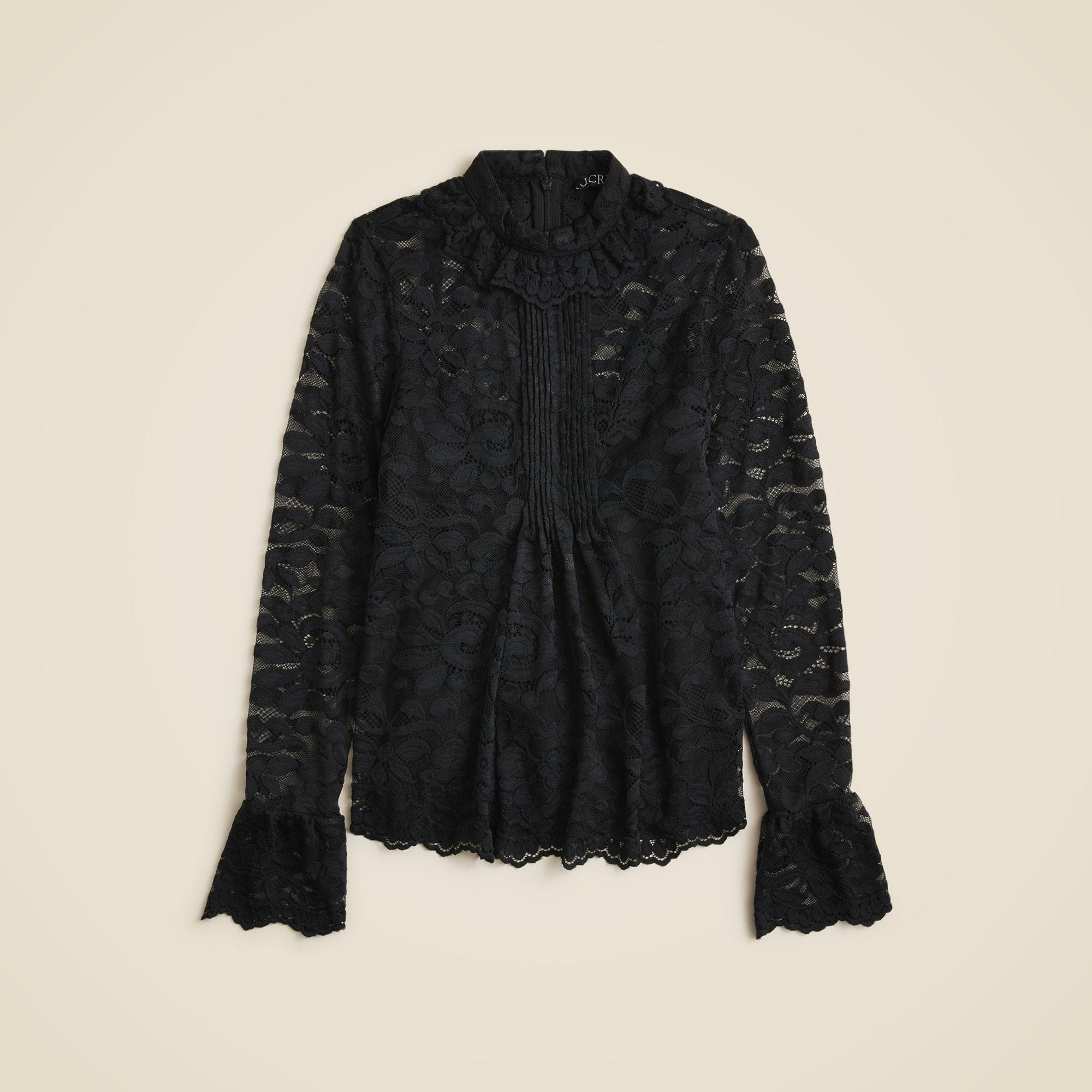 Lace mockneck top Product Image