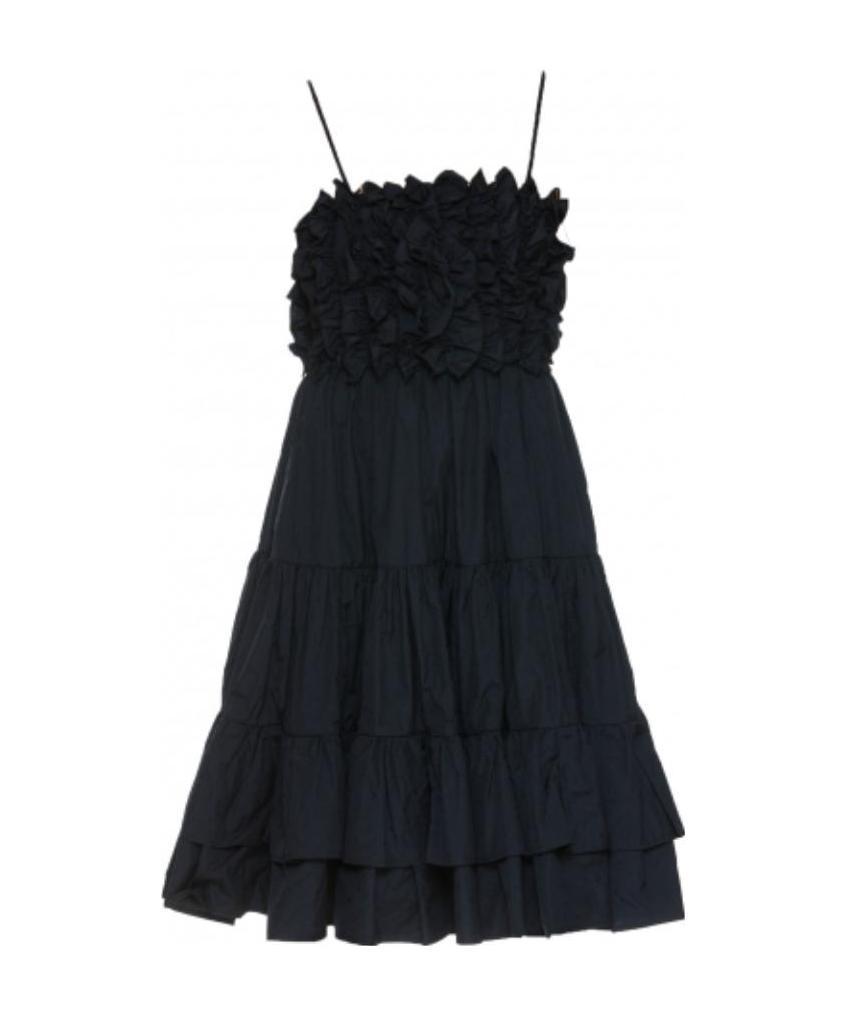 MSGM Ruffled-detail Dress In Black Product Image