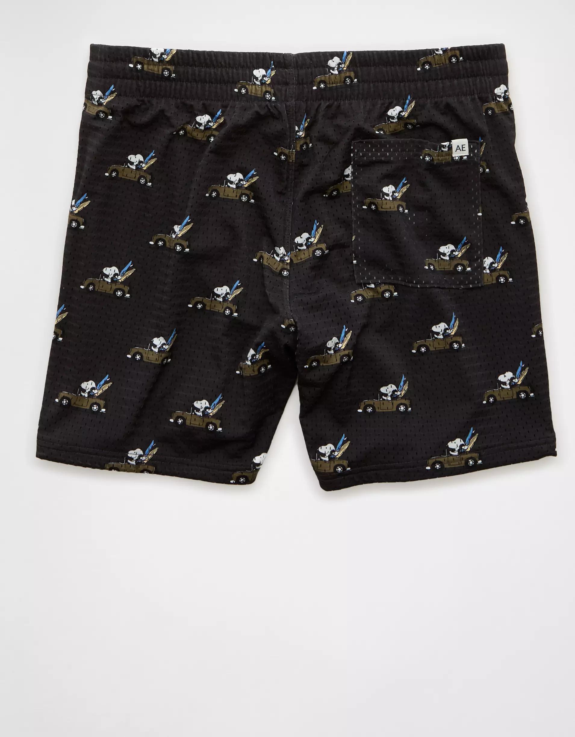 AE Sofa Surfin' 6" Snoopy Graphic Mesh Lounge Short Product Image
