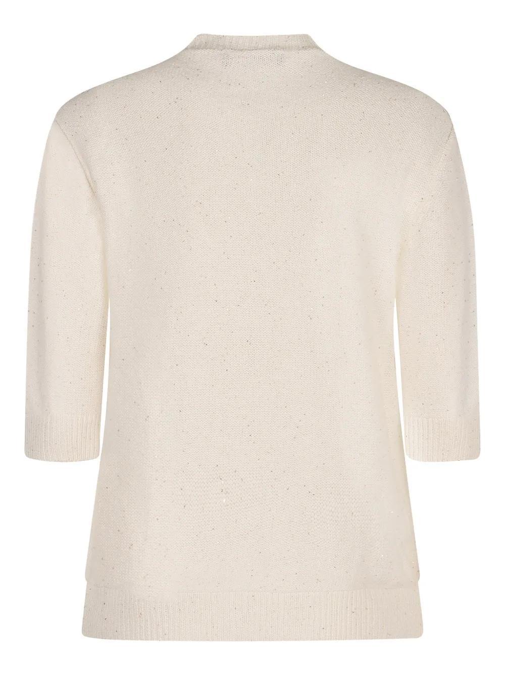 FABIANA FILIPPI Button-down Cardigan In White Product Image