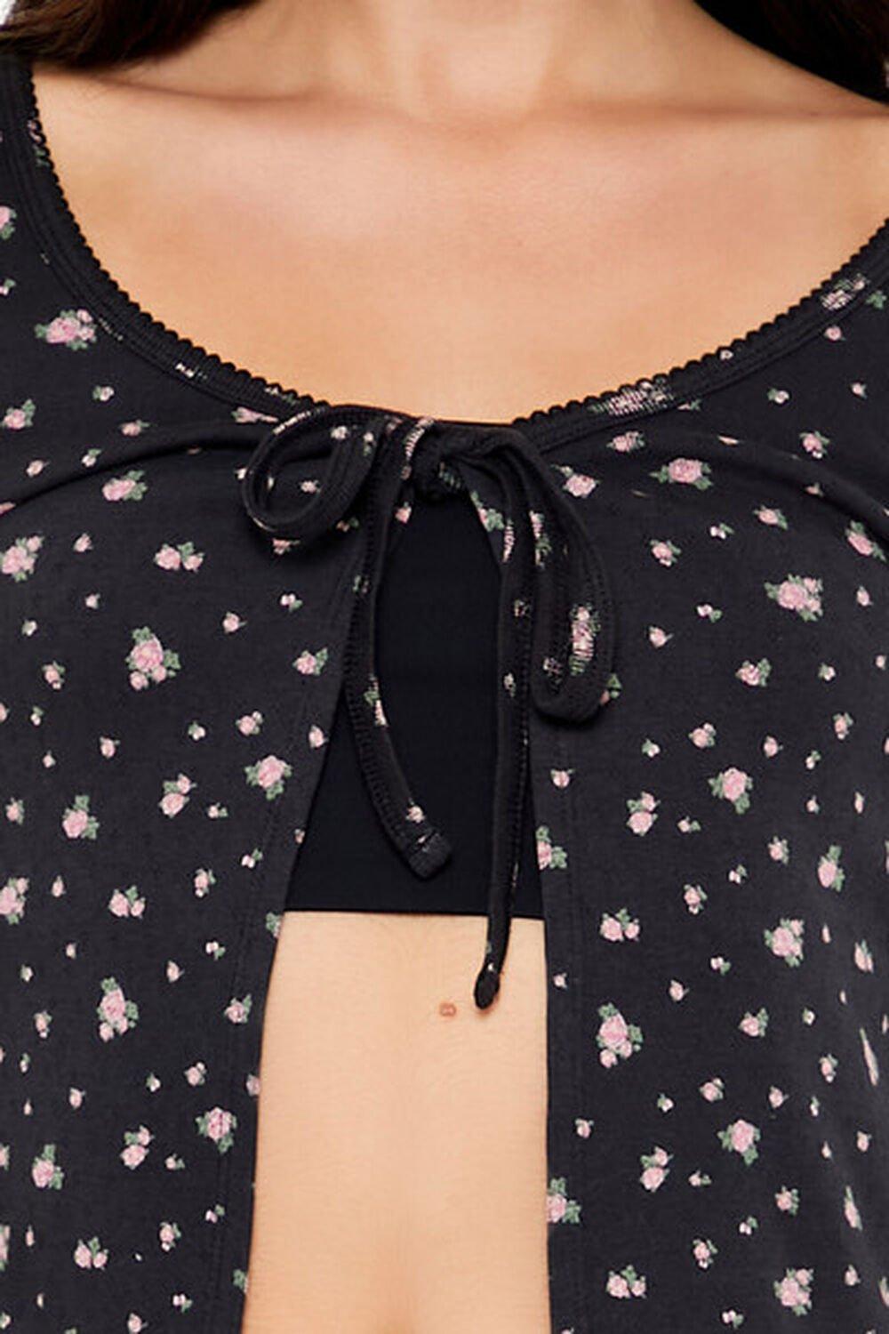 Floral Print Tie-Front Top | Forever 21 Product Image