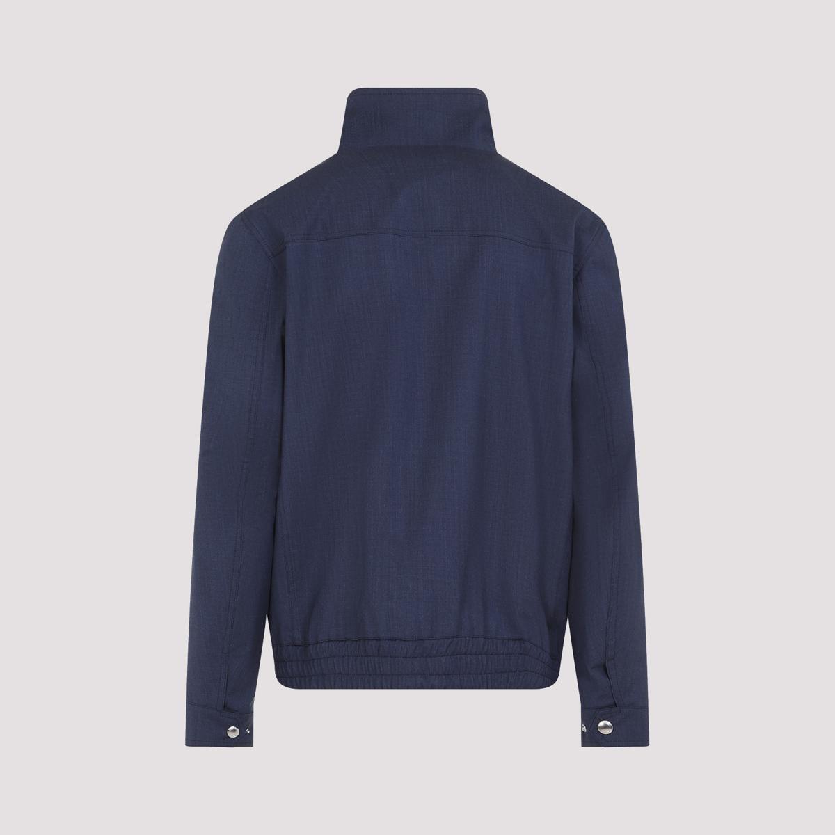 BRUNELLO CUCINELLI Zipped Denim Jacket In Blue Product Image