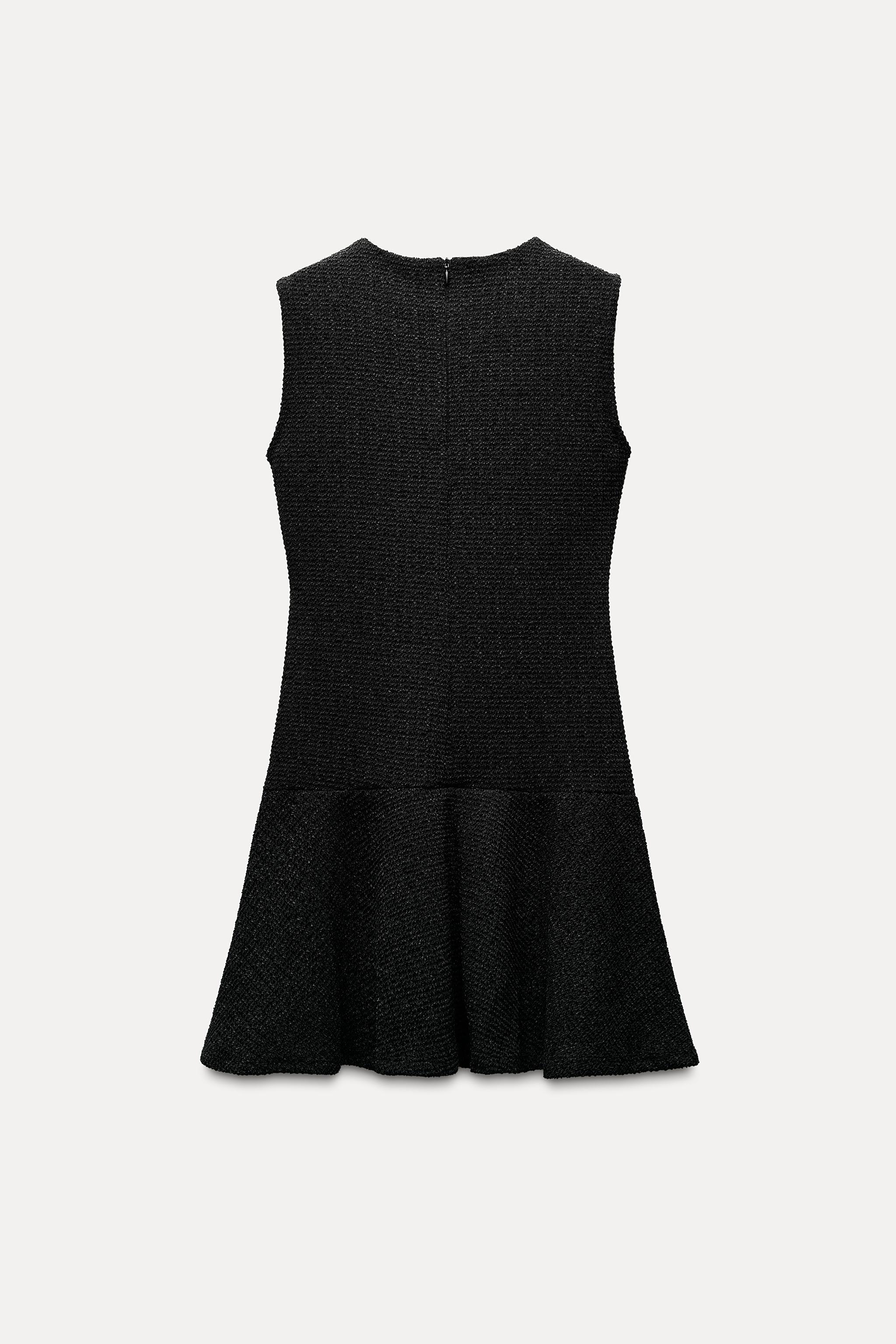 TEXTURED SHORT DRESS Product Image