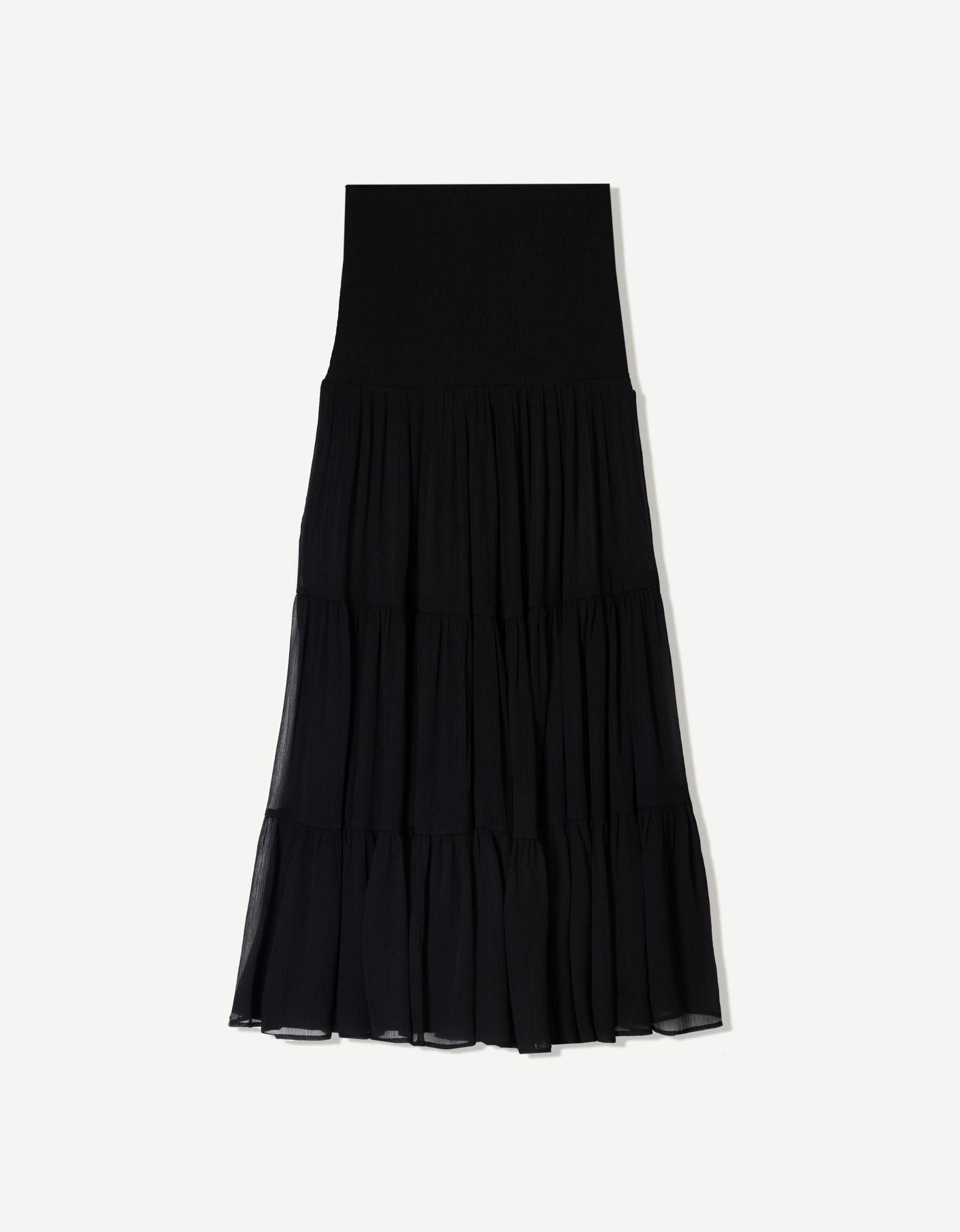 Pleated maxi skirt Product Image
