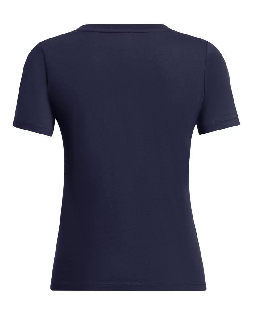 Women's UA Performance Cotton Collegiate V-Neck Short Sleeve Product Image