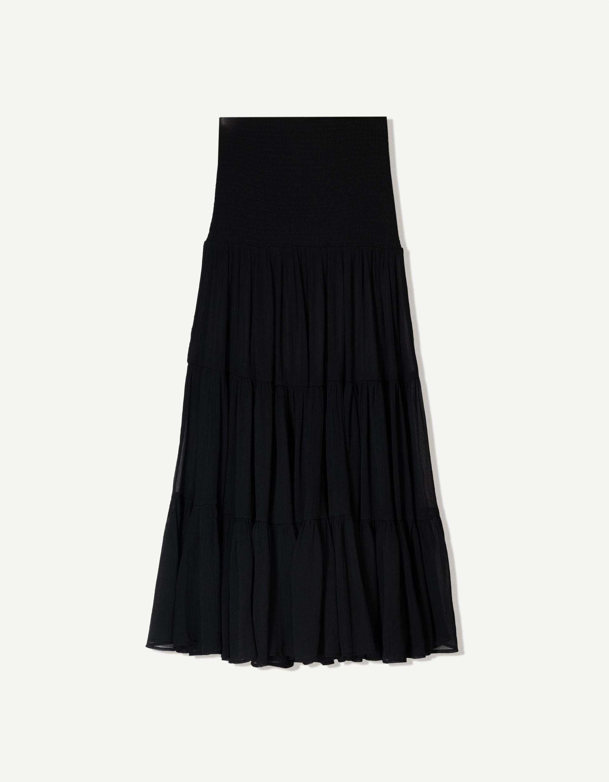 Pleated maxi skirt Product Image