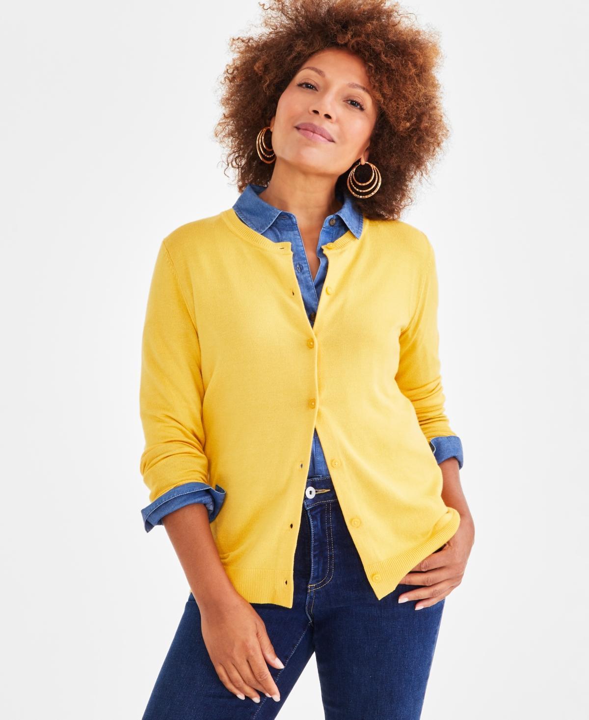 Style & Co Womens Button-Up Cardigan, Pp-4X, Created for Macys Product Image