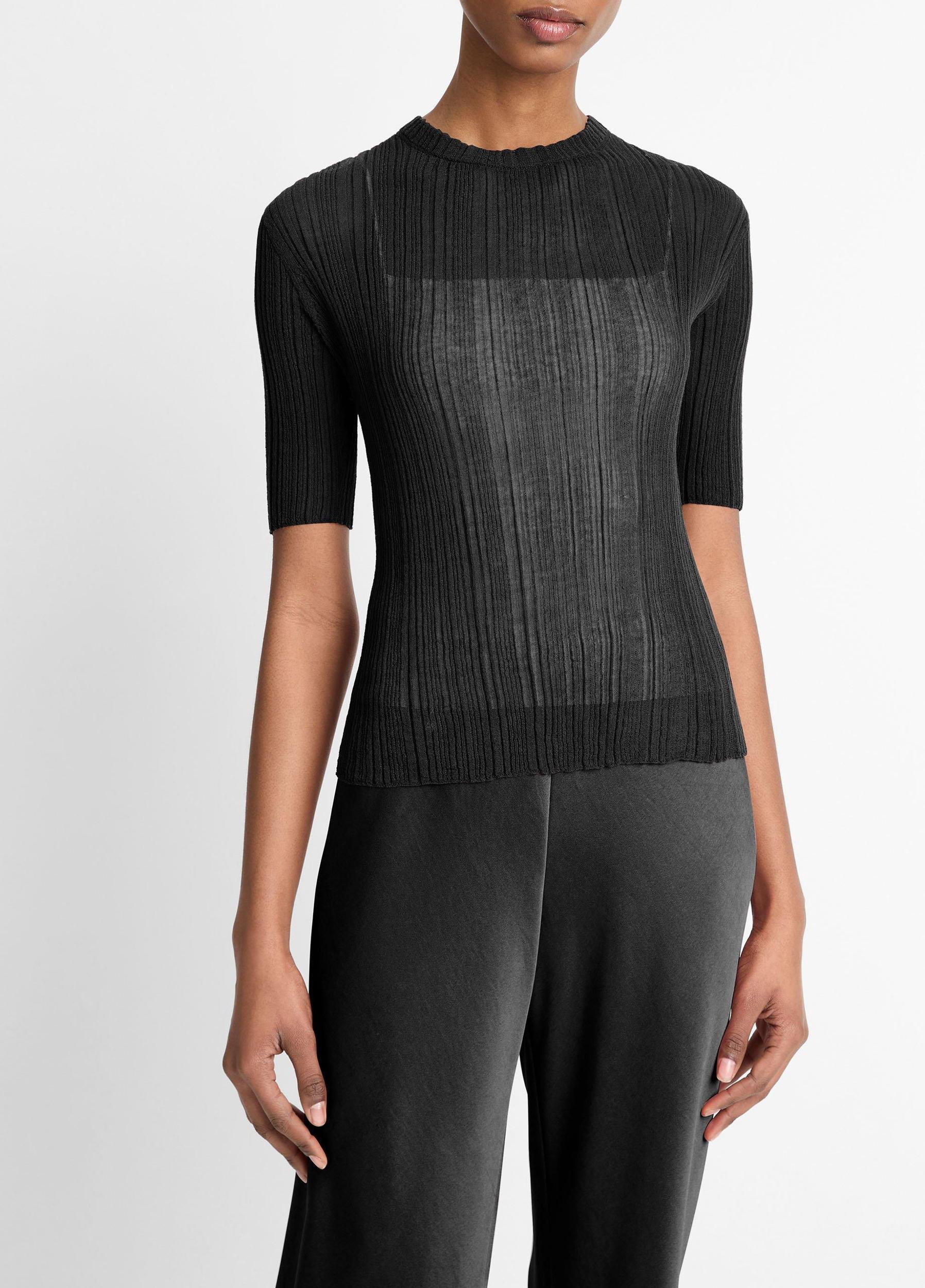 Italian Cotton-Blend Double-Layer Top Product Image