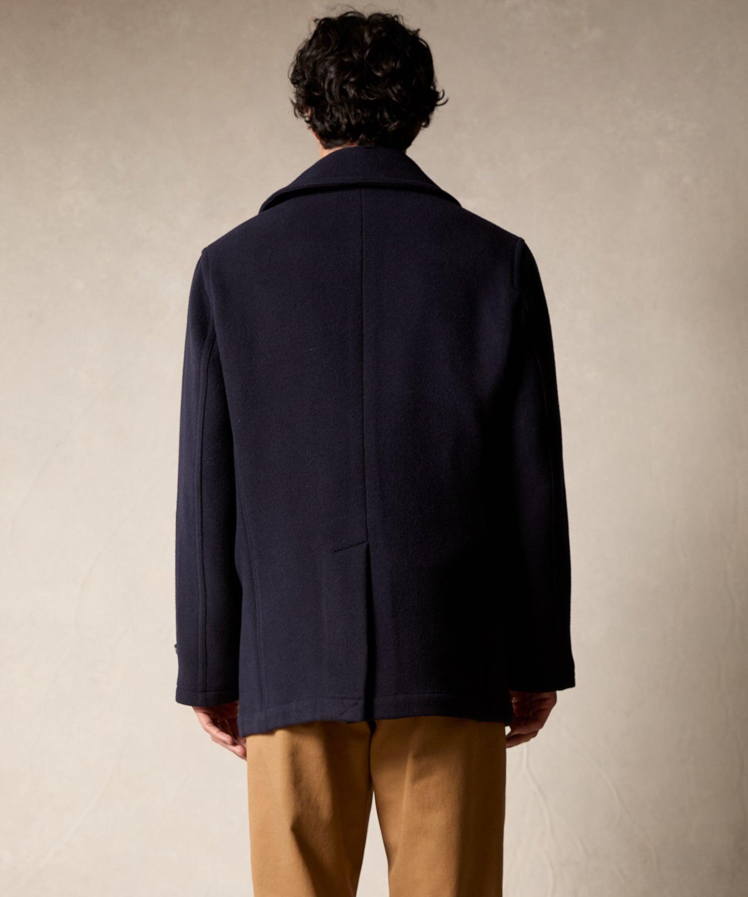 Wool Alpaca Peacoat in Navy Product Image