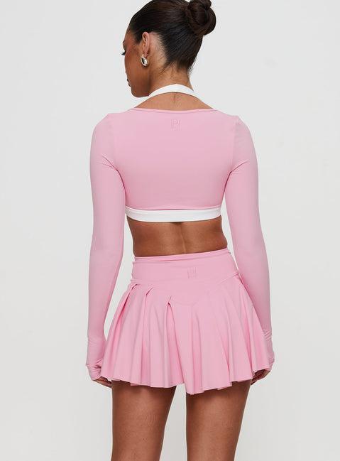 Dynamic Pleat Active Skort Pink Product Image