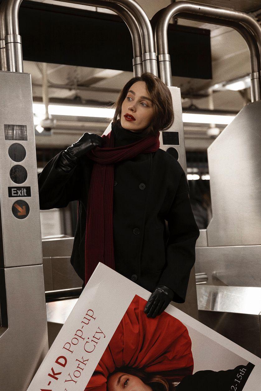 Double Breasted Short Coat Product Image