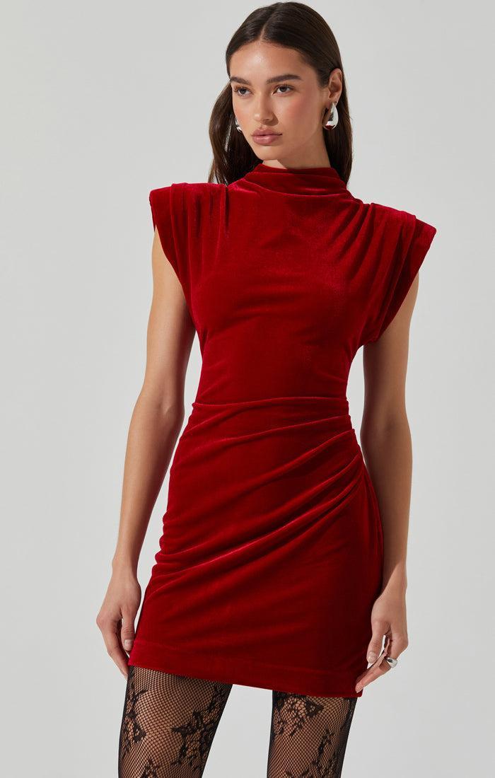 Red Velvet Dress Product Image